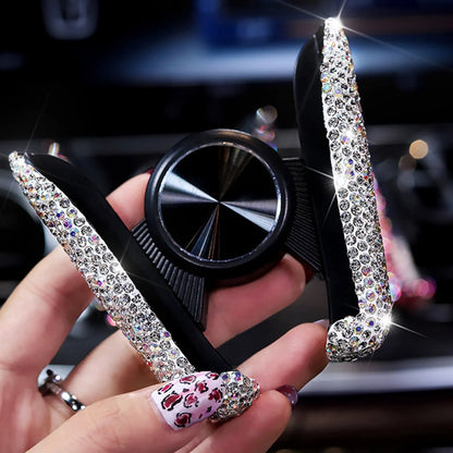 Car Phone Holder Diamond Crystal Air Vent Mount Clip