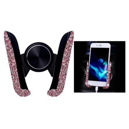 Car Phone Holder Diamond Crystal Air Vent Mount Clip